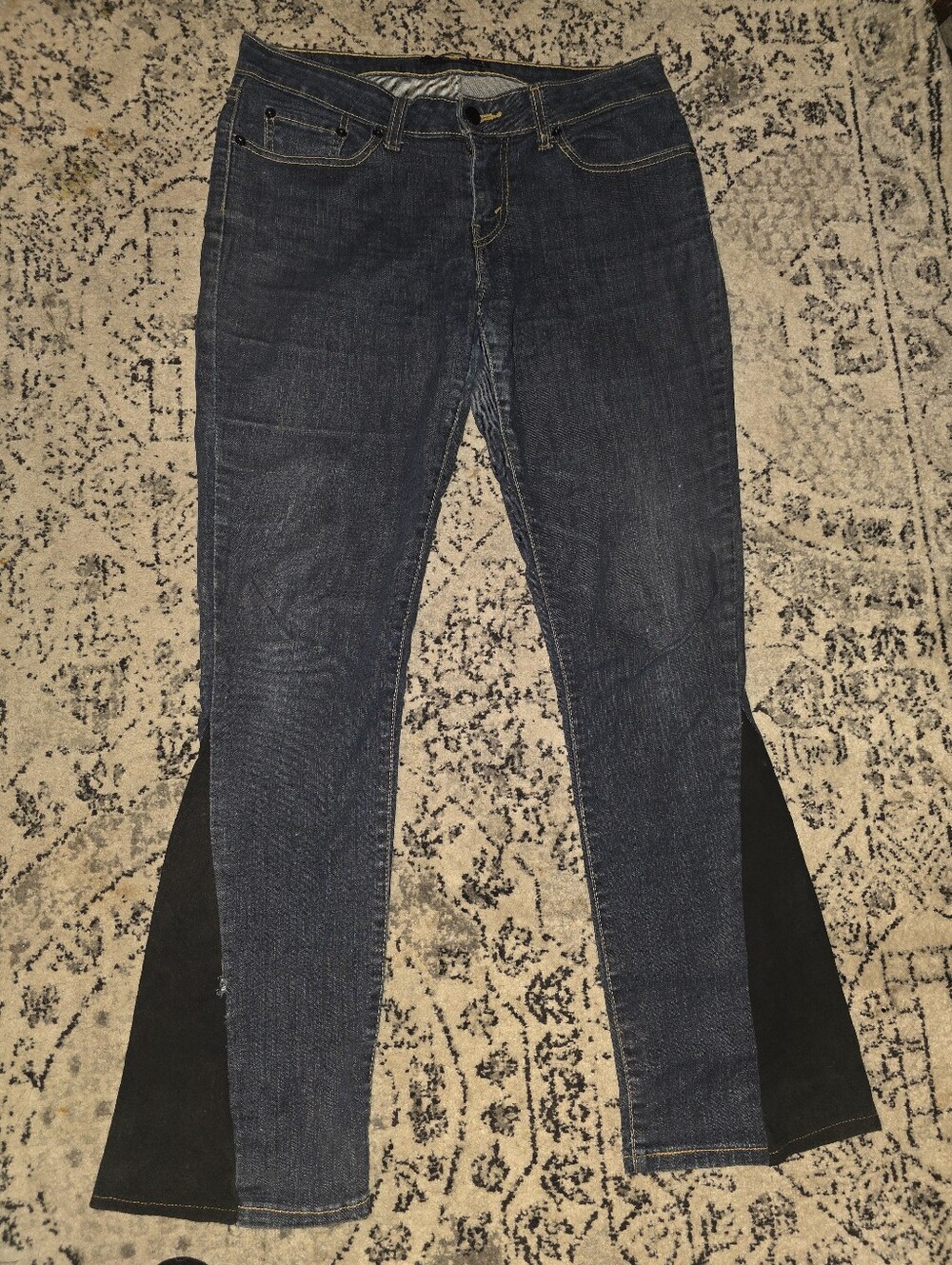 Levis 535 Modified Jeans Blue With Black Flared Panels